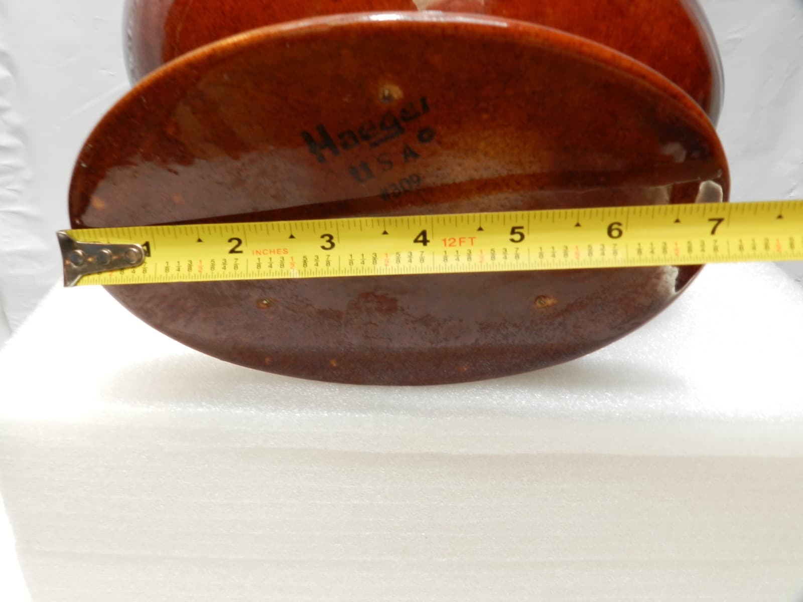 Royal Haeger | Hickman Football Midcentury Modern #309 Planter Vase Brown (H4S) - Thumbnail 13