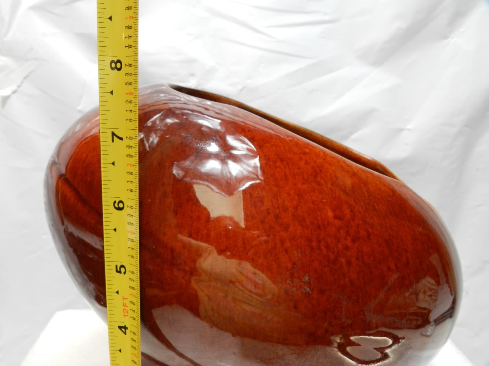 Royal Haeger | Hickman Football Midcentury Modern #309 Planter Vase Brown (H4S) - Thumbnail 11