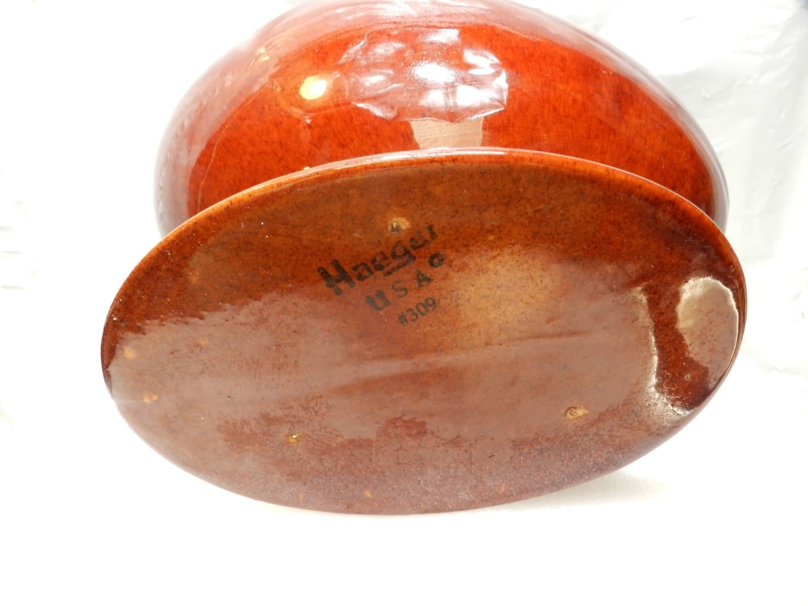 Royal Haeger | Hickman Football Midcentury Modern #309 Planter Vase Brown (H4S) - Thumbnail 10