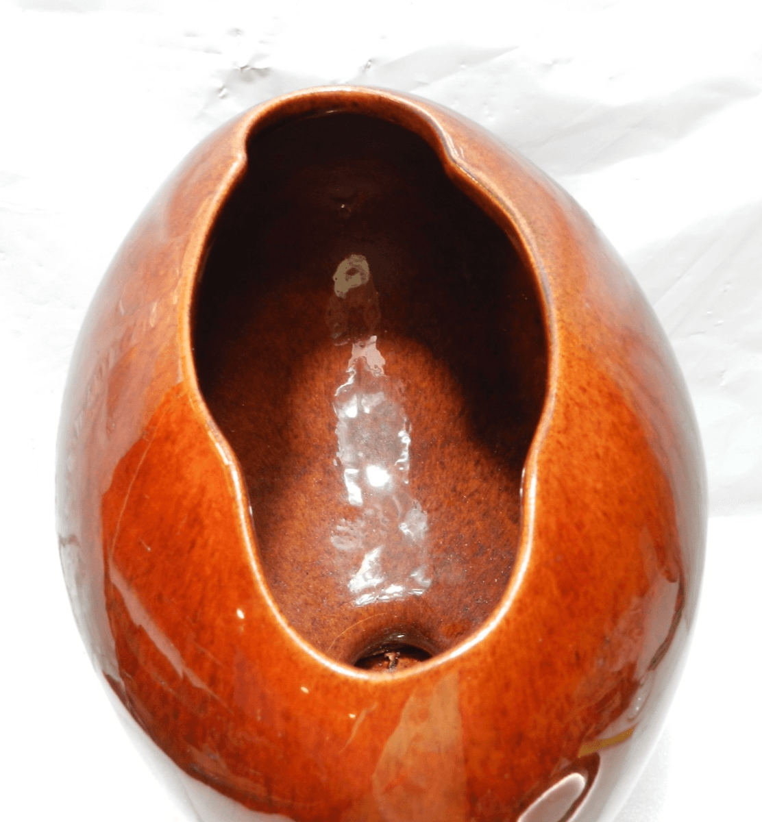 Royal Haeger | Hickman Football Midcentury Modern #309 Planter Vase Brown (H4S) - Thumbnail 7