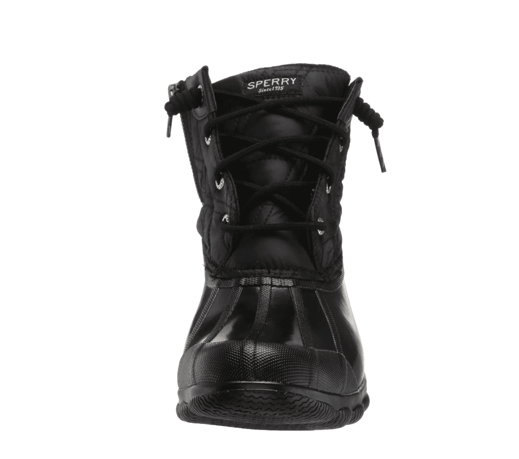 Women's Sperry Syren Gulf Wool Quilt Duck Boots STS84450 Black - Thumbnail 2