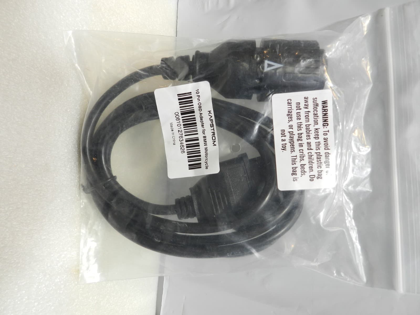10-Pin OBD Adapter Cable for BMW Motorcycle (A23J) - Thumbnail 2