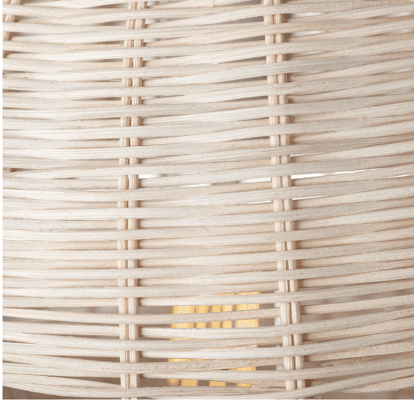 Globe Electric 61015 1-Light White Pendant w Natural Woven Twine Shade New E11K - Thumbnail 7