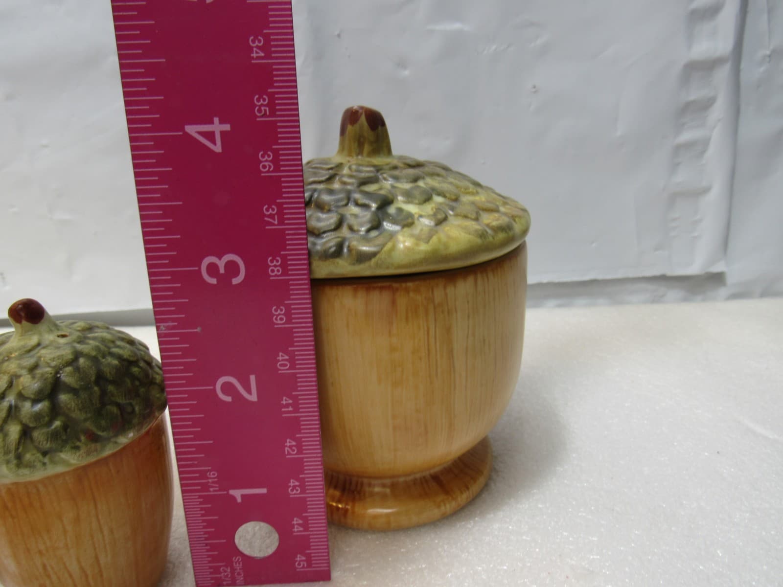 Hallmark Fall Acorn Leaves Cream & Sugar w/ Salt & Pepper Shakers (U75M) - Thumbnail 3