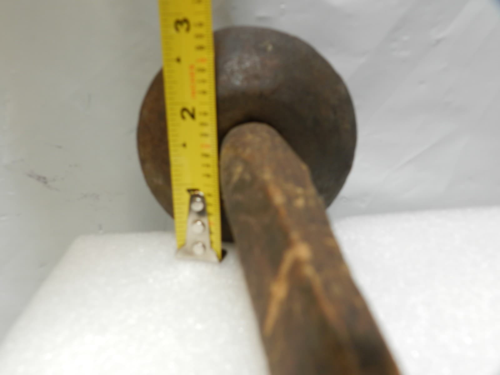 Antique 2.5lb Macadamizing Knapping Napping Hammer Rock Stone Dressing (H11S) - Thumbnail 9