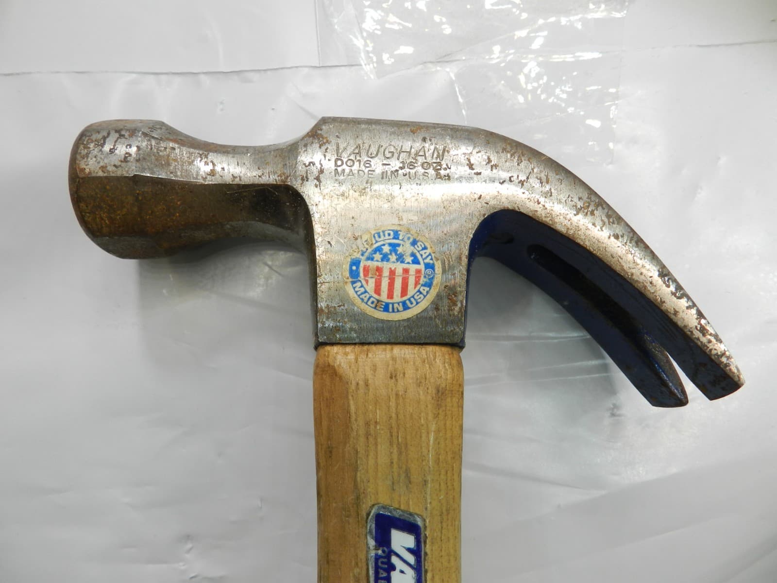 Vintage - Vaughan DO16 16 oz. Nail Hammer Wood Handle (H7S) - Thumbnail 2