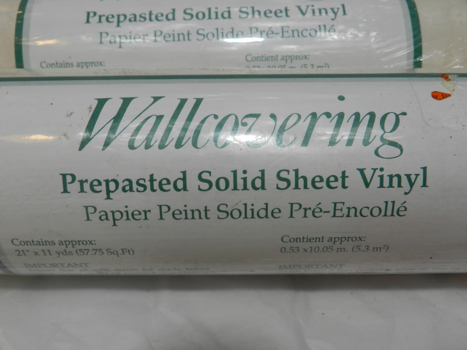 3 Brewster Wallpaper Floral Embossed Pre Pasted Vinyl Peach/Tan Vintage M11J - Thumbnail 7