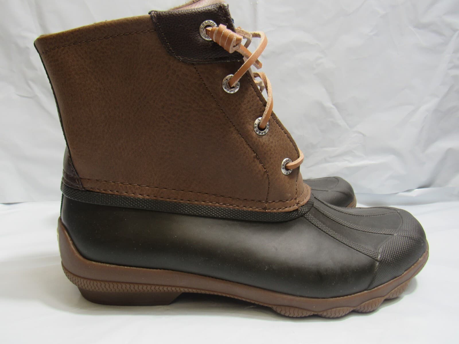 Sperry Syren Gulf Duck Boot Waterproof Womens Size 7 Brown [STS80524] L57
