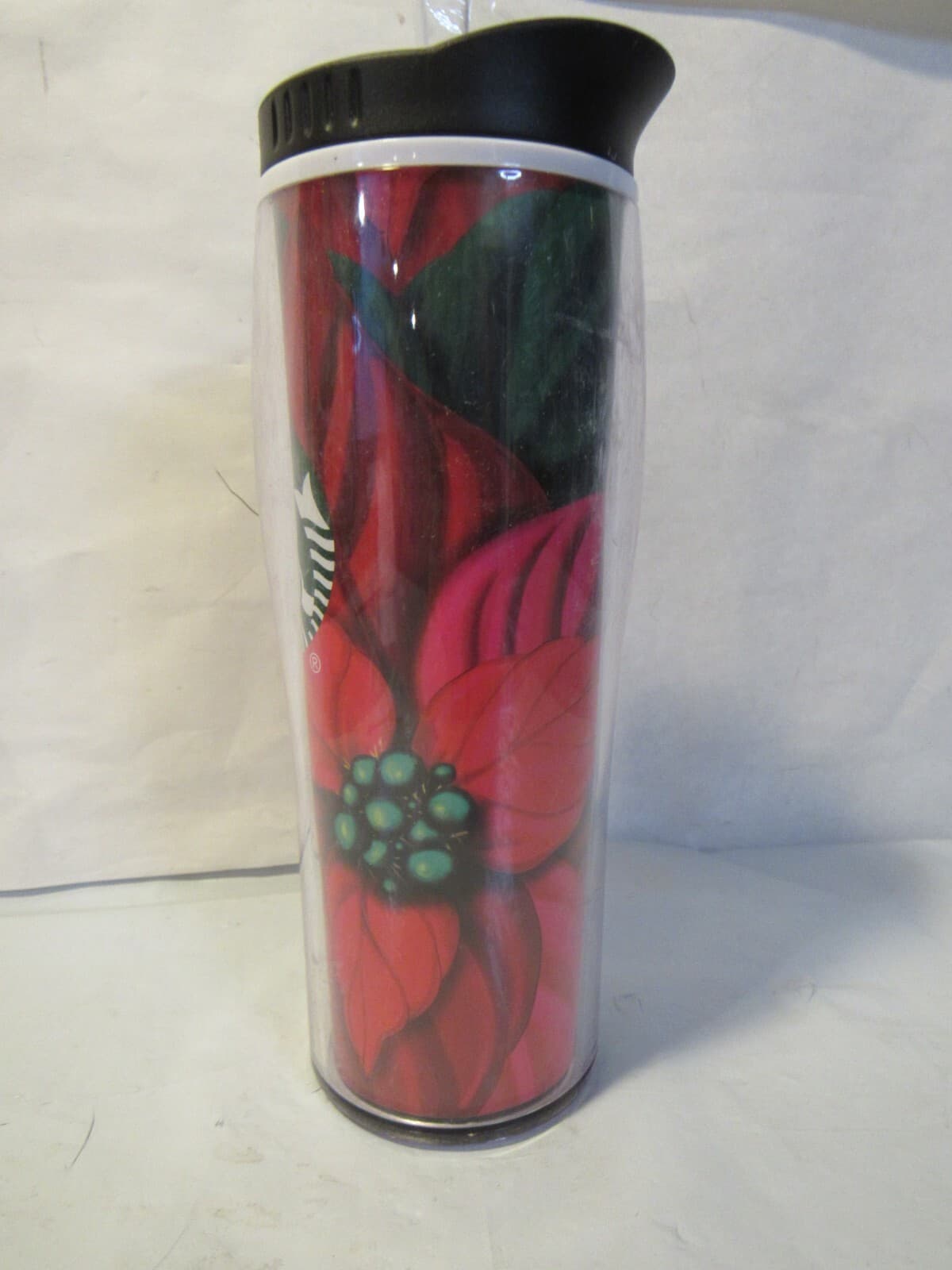 Starbucks 2020 Poinsettia Holiday Tumbler 16 fl oz Christmas Travel Cup B36M - Thumbnail 2
