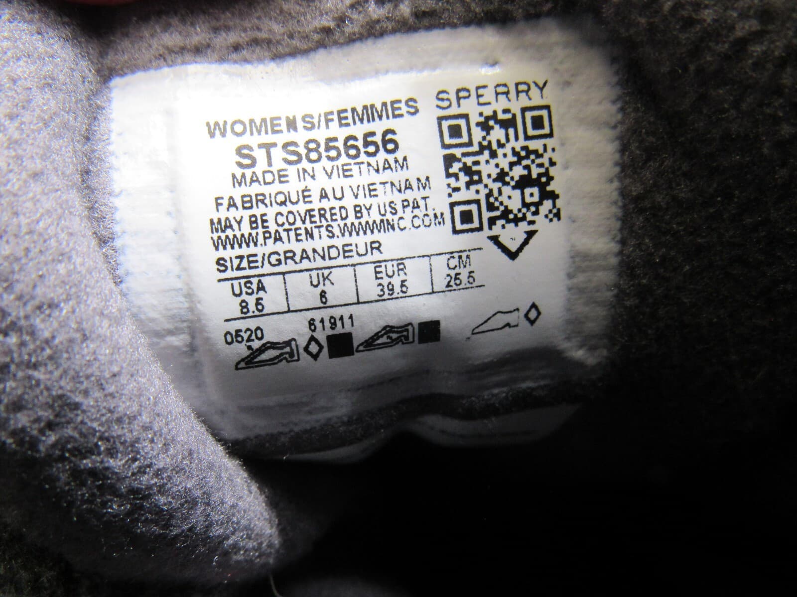 Sperry Women's Gulf Wool Quilt Duck Boot STS85656 Grey Sz 8.5 M L61 - Thumbnail 4