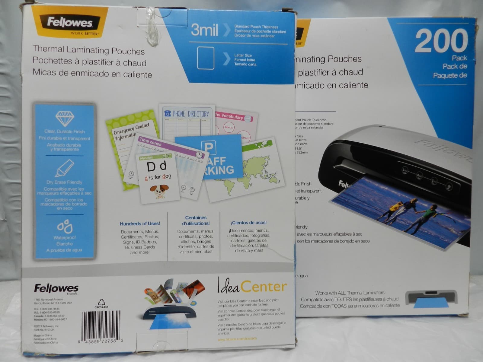 2 - Fellowes® Thermal Laminating Pouches, 3 Mil, 11 1/2" X 9", Clear (M6K) - Thumbnail 4