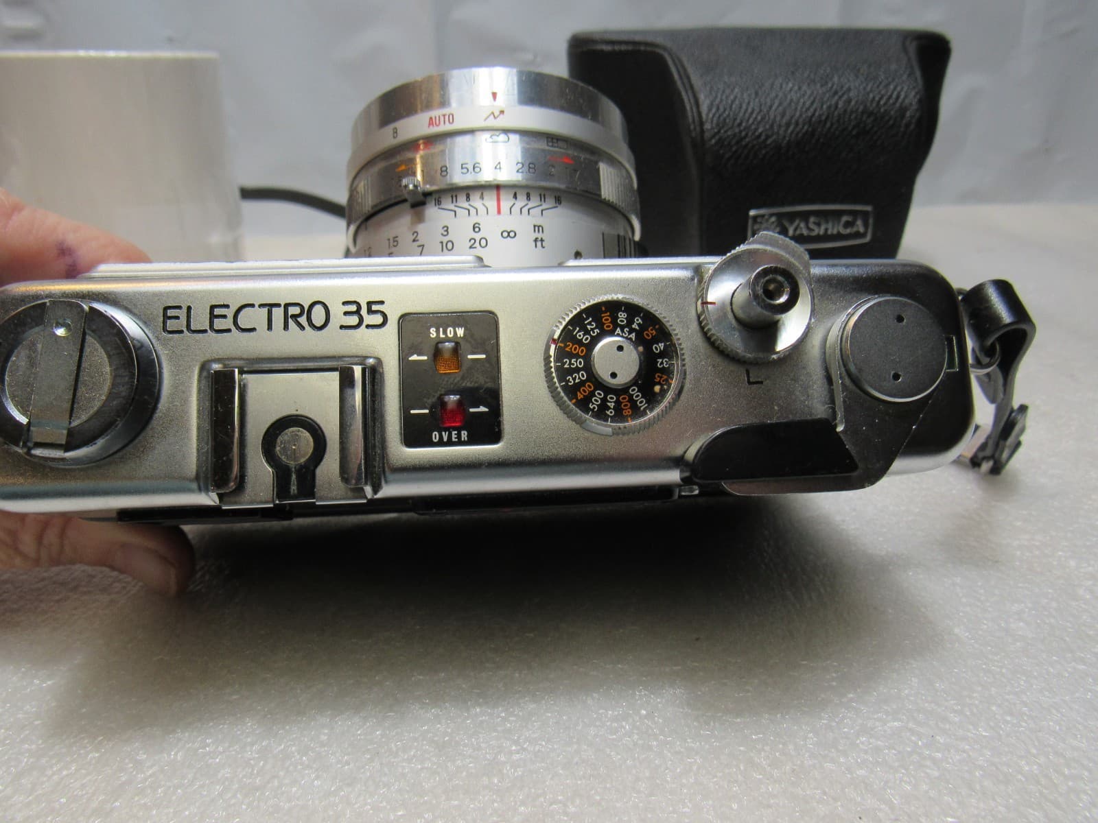 Vintage Yashica Electro 35 GS Rangefinder Film Camera F=45mm 1:1.7 Lens A29JJ - Thumbnail 8