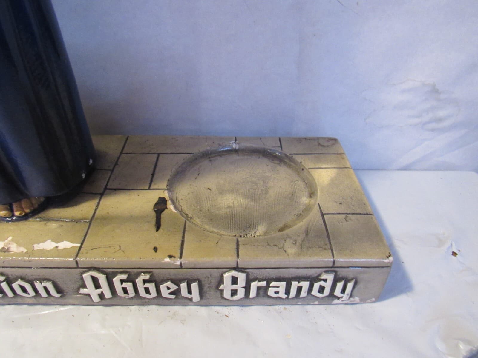 Assumption Abbey Brandy Monk Vintage Advertising Figural Display 17" tall B47J - Thumbnail 4