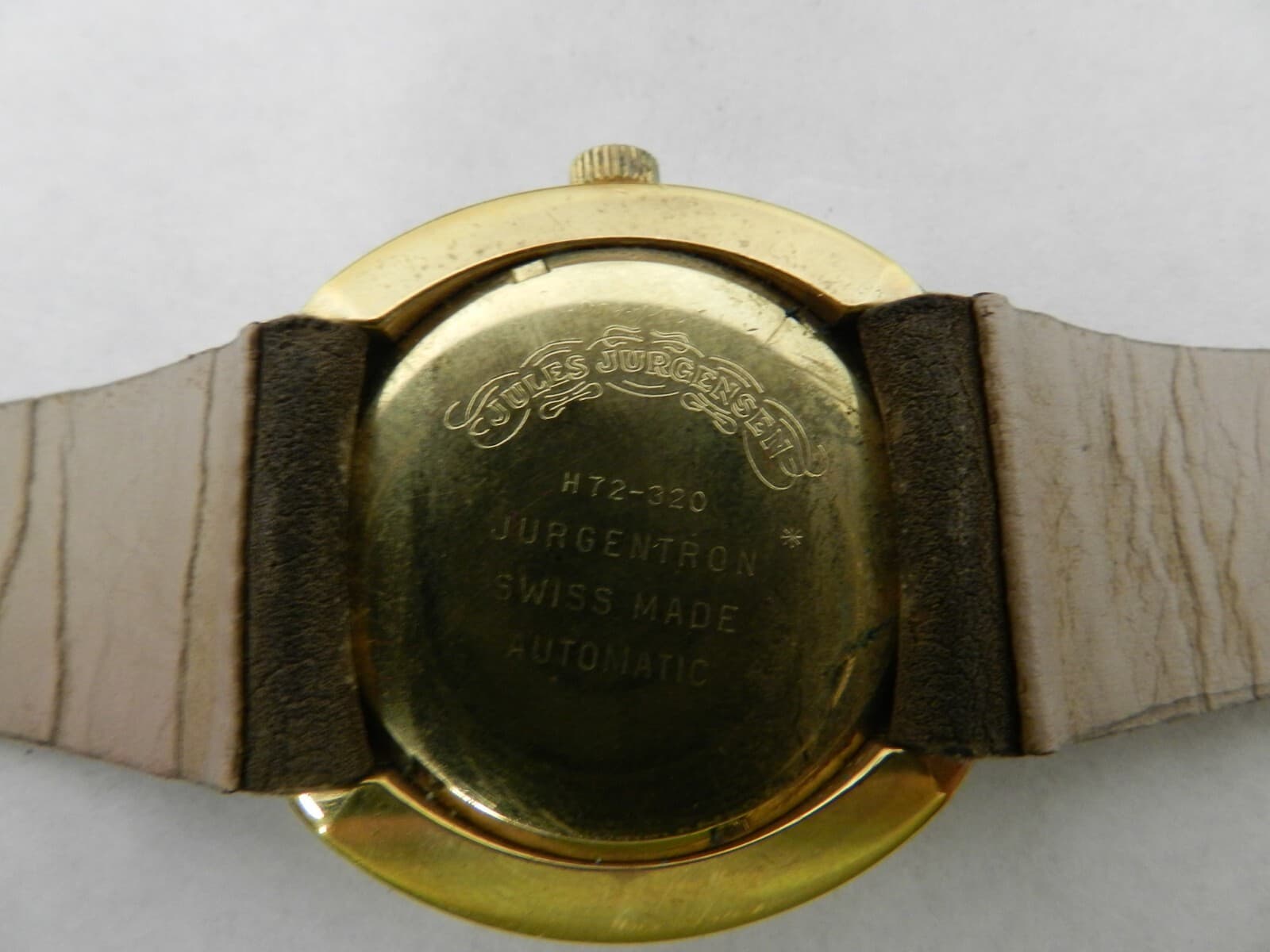 Jules Jurgensen Vintage Men's Wrist Watch RUNNING W/Case V74K - Thumbnail 5