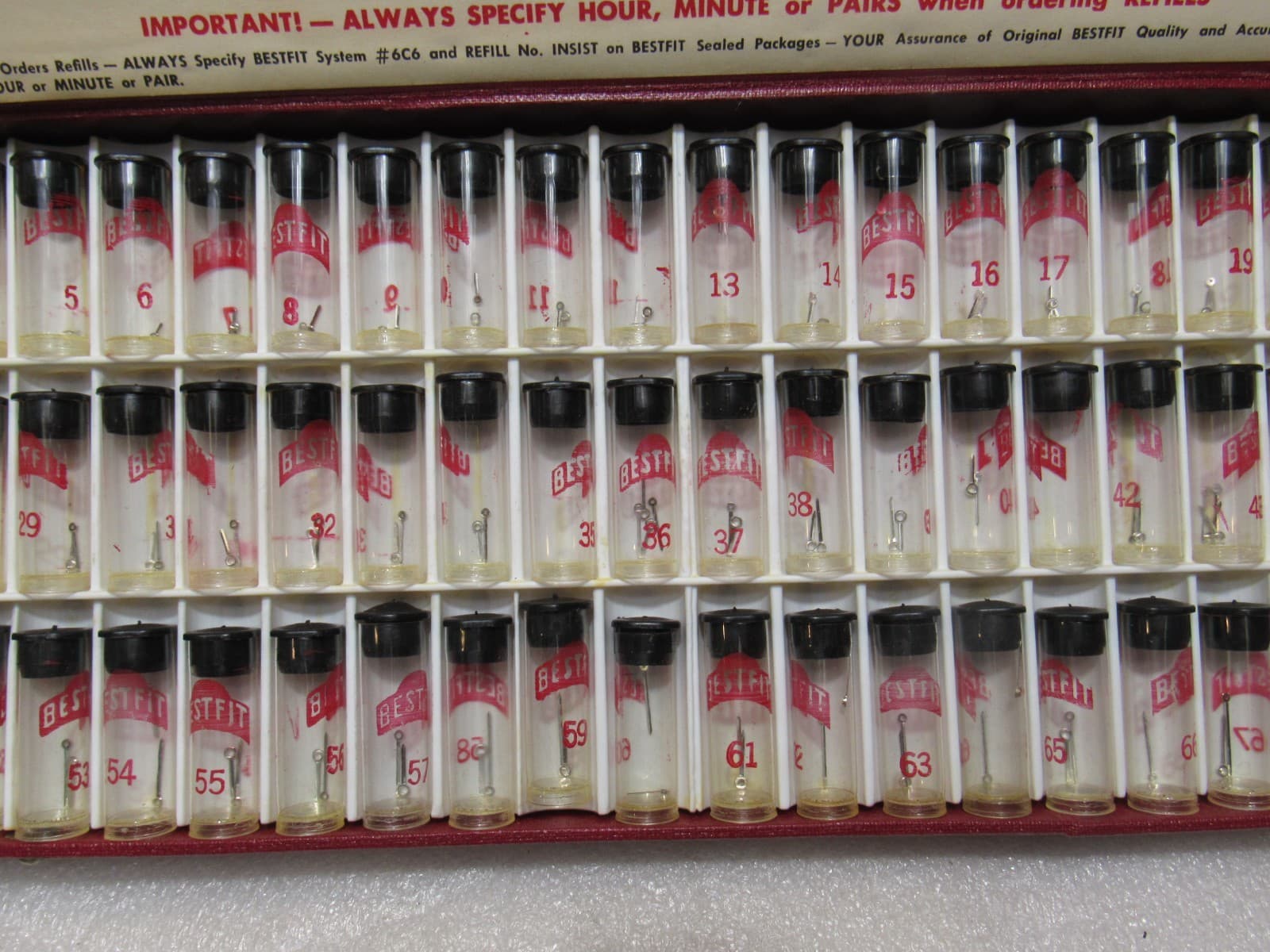 Watchmakers Vintage Bestfit System No. 6C6 White Facedted Stick Hands A42JJ - Thumbnail 5