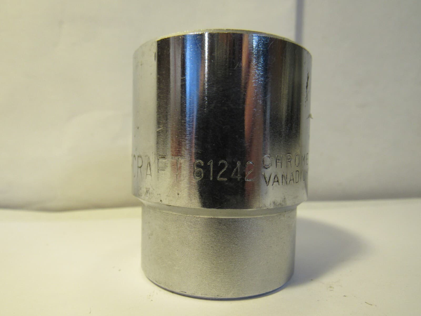 TRUECRAFT, 3/4" DRIVE CHROME SHALLOW SOCKET, 1-5/16" SAE, 12 PT, #61242 H82KD - Thumbnail 4