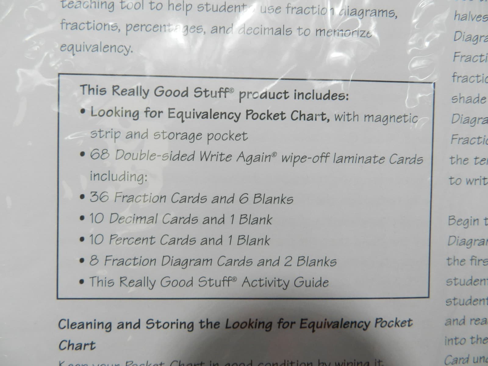 Really Good Stuff Looking for Equivalency Pocket Chart Classroom Homeschool E48J - Thumbnail 11