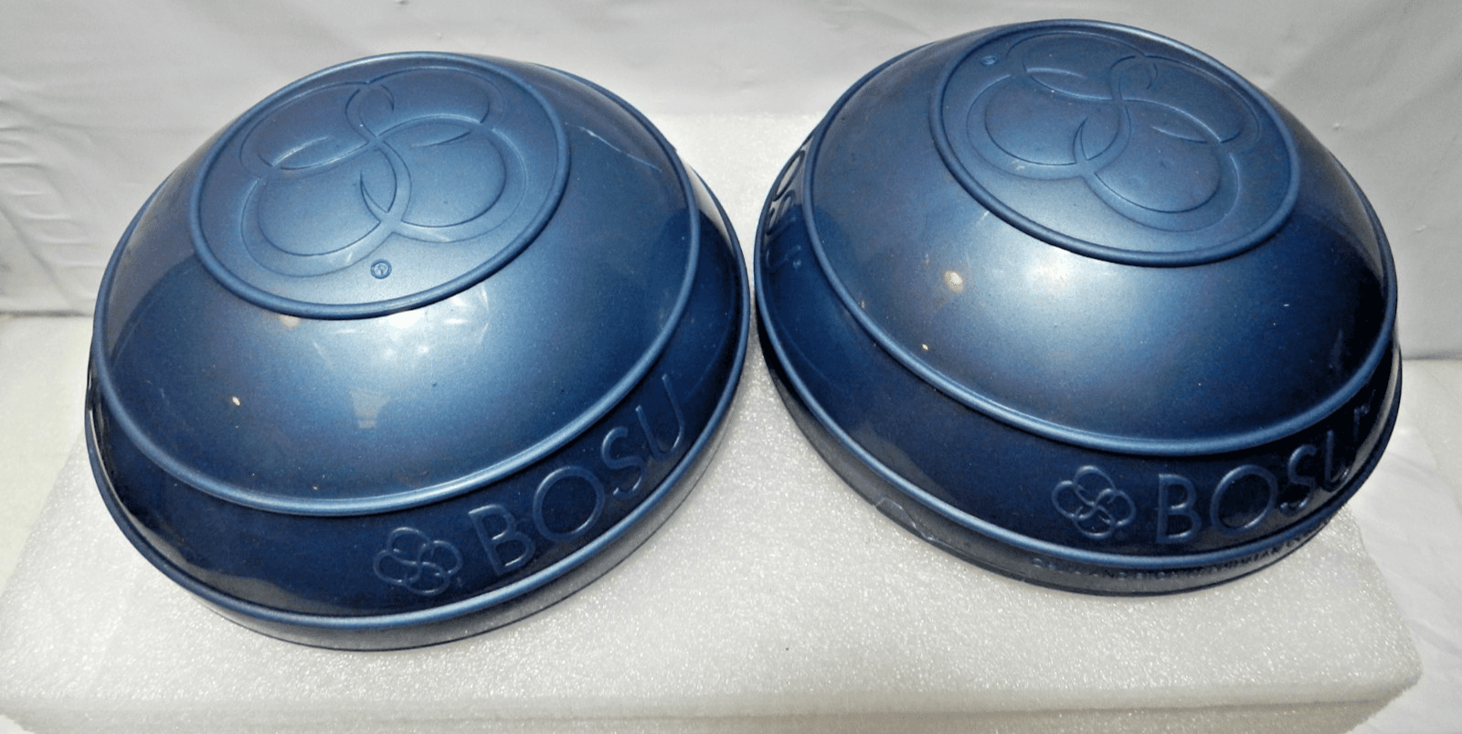 BOSU Balance Pods Set of 2 Strength/Balance Trainers Metallic Blue 6.5" (M17K) - Thumbnail 2