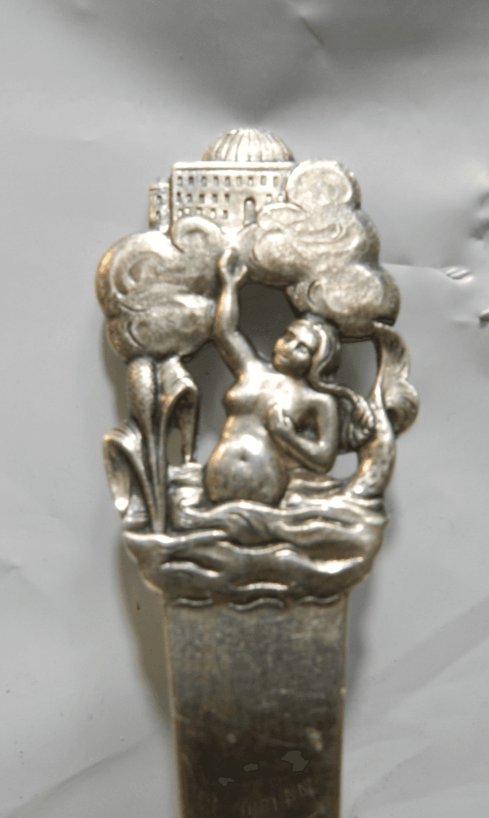 Vintage W & S Sorensen Hans Christian Andersen Fairy Tale Spoon Silver I55S - Thumbnail 2