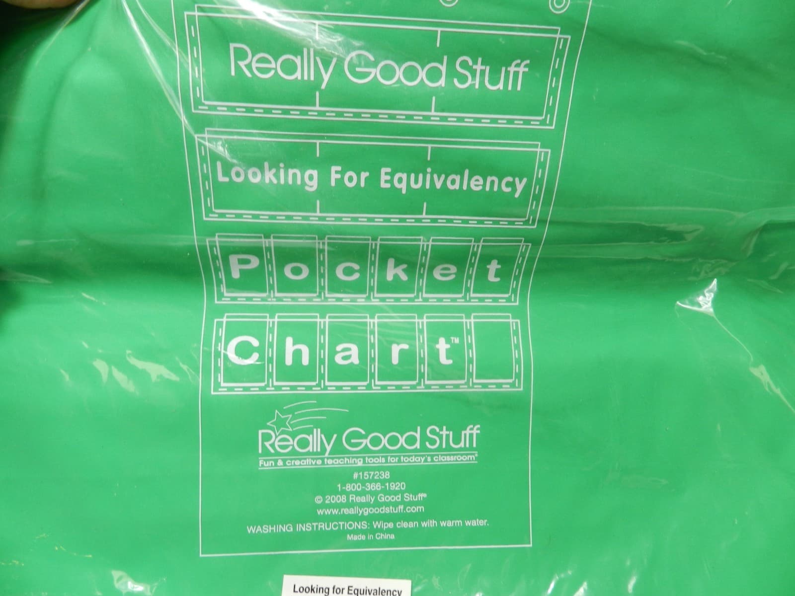 Really Good Stuff Looking for Equivalency Pocket Chart Classroom Homeschool E48J - Thumbnail 3