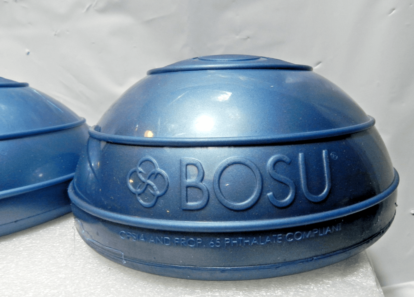 BOSU Balance Pods Set of 2 Strength/Balance Trainers Metallic Blue 6.5" (M17K) - Thumbnail 3