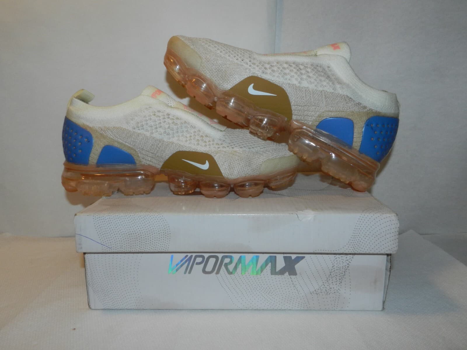 Nike Air Vapor Max Moc 2 Sail Running Shoes AH7006-100 Mens Size 8.5 42 (i4J) - Thumbnail 5