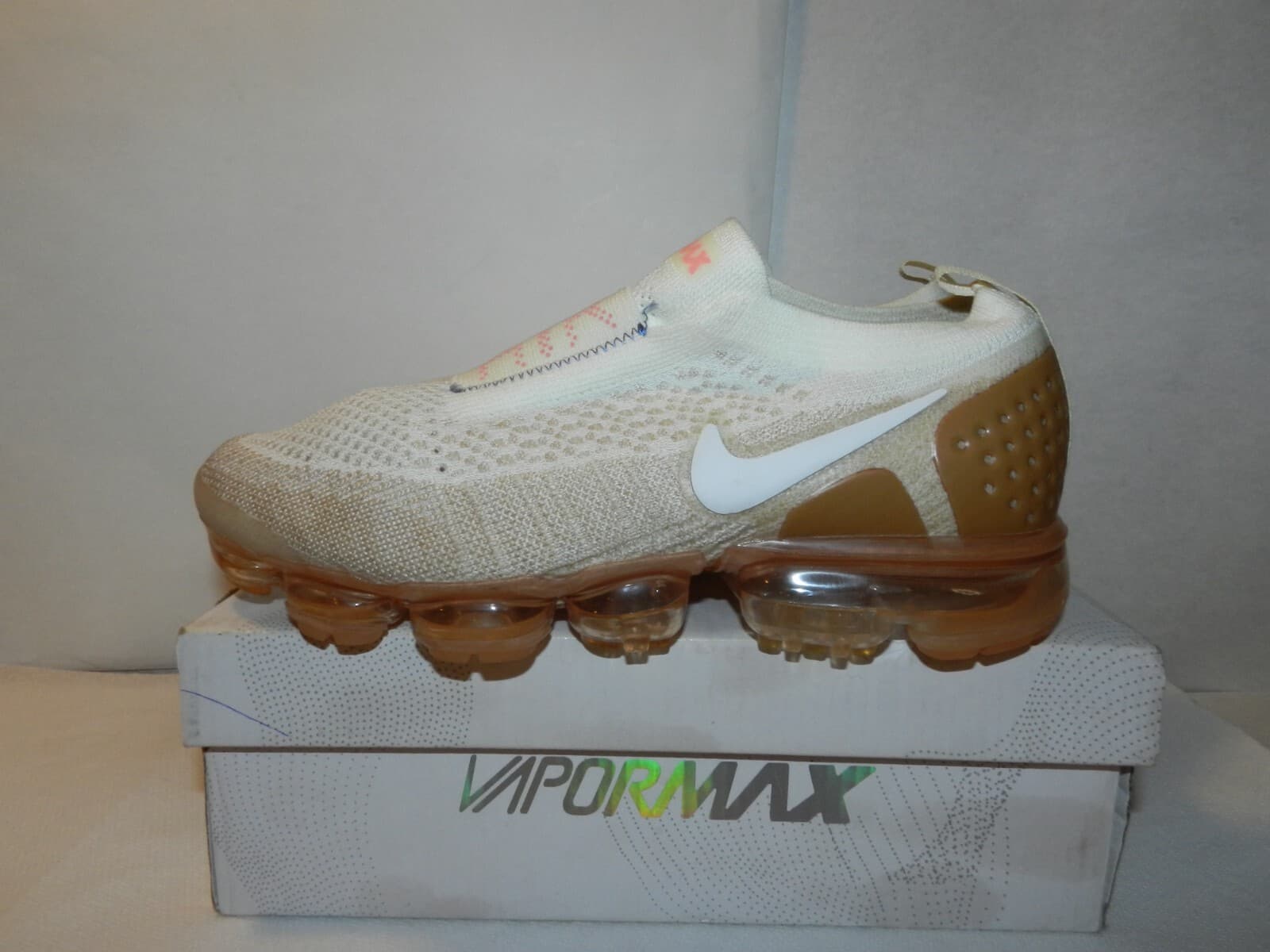 Nike Air Vapor Max Moc 2 Sail Running Shoes AH7006-100 Mens Size 8.5 42 (i4J) - Thumbnail 3