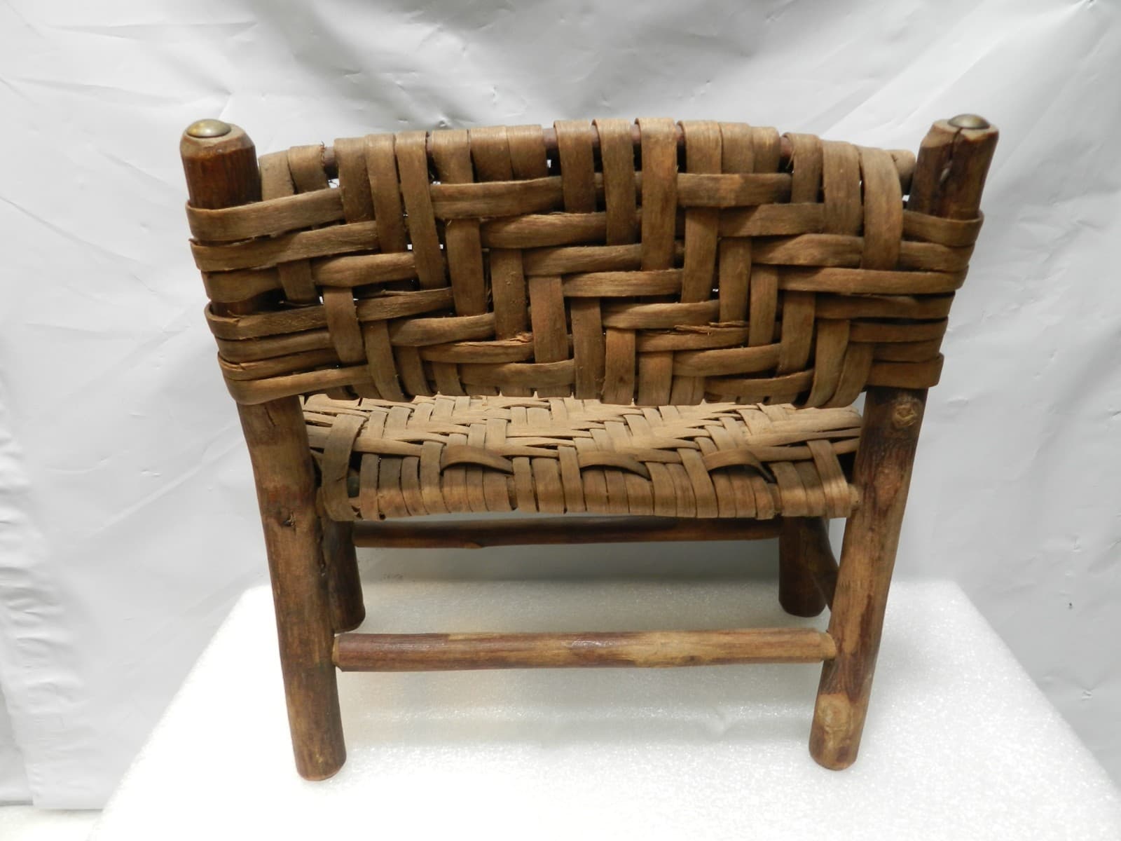 Adirondack / Old Hickory Bench Rocker & Arm Chair Miniature Doll Furniture I66S - Thumbnail 3