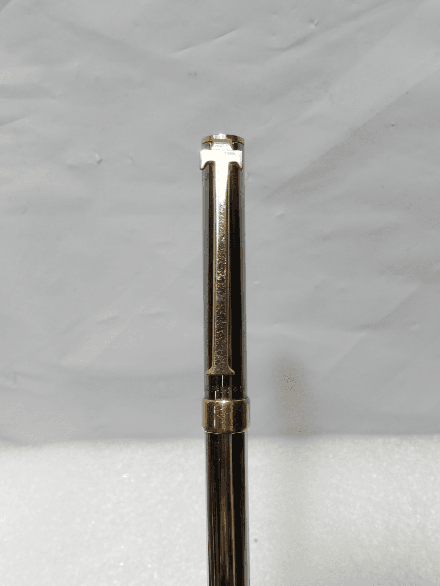 Tiffany Silver & Gold "T" Clip Ballpoint Pen (I61S) - Thumbnail 10