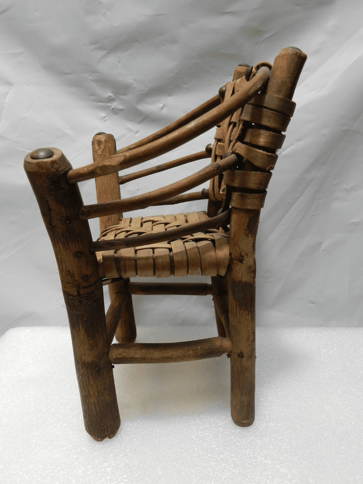 Adirondack / Old Hickory Bench Rocker & Arm Chair Miniature Doll Furniture I66S - Thumbnail 10