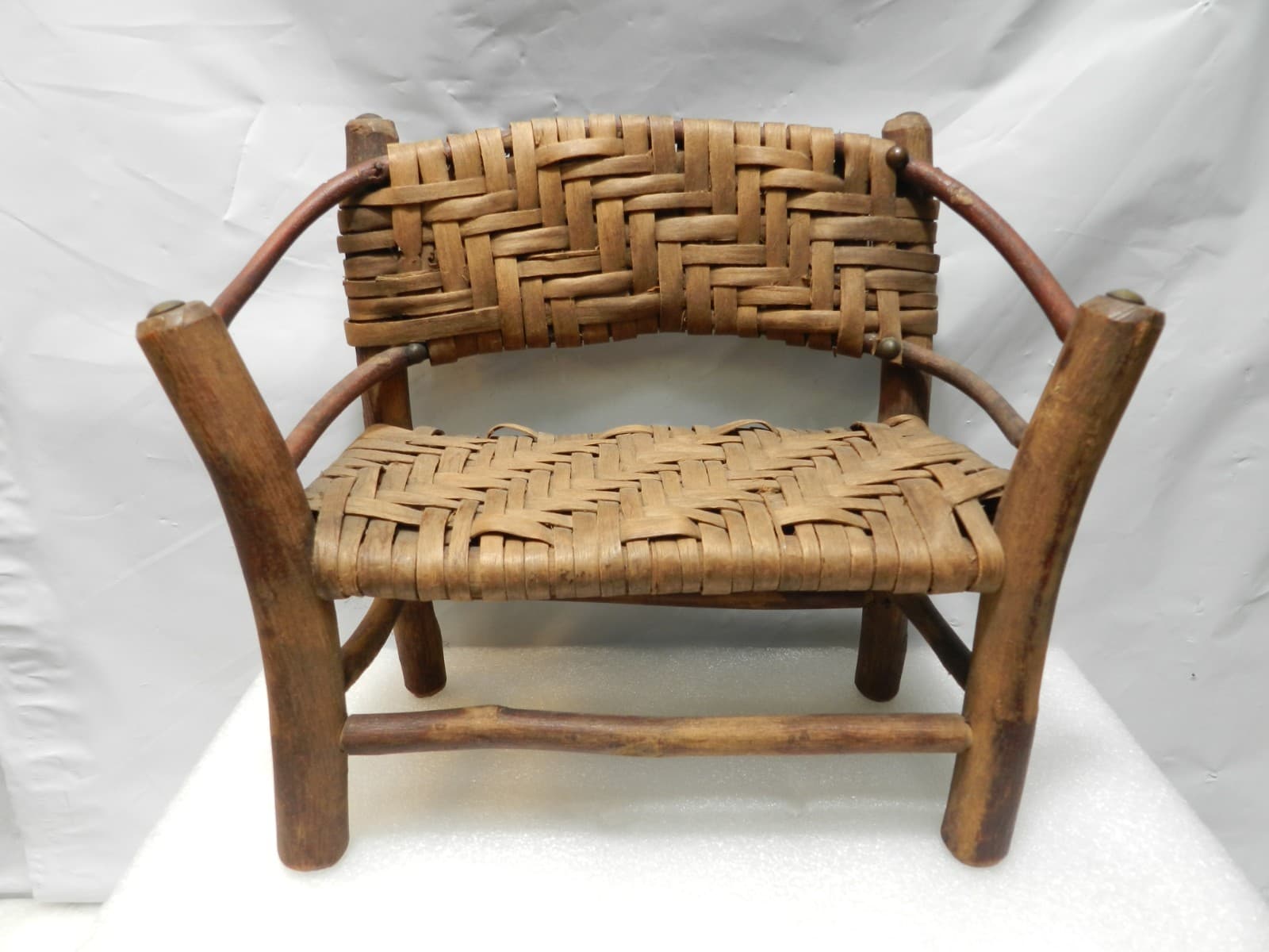 Adirondack / Old Hickory Bench Rocker & Arm Chair Miniature Doll Furniture I66S - Thumbnail 2