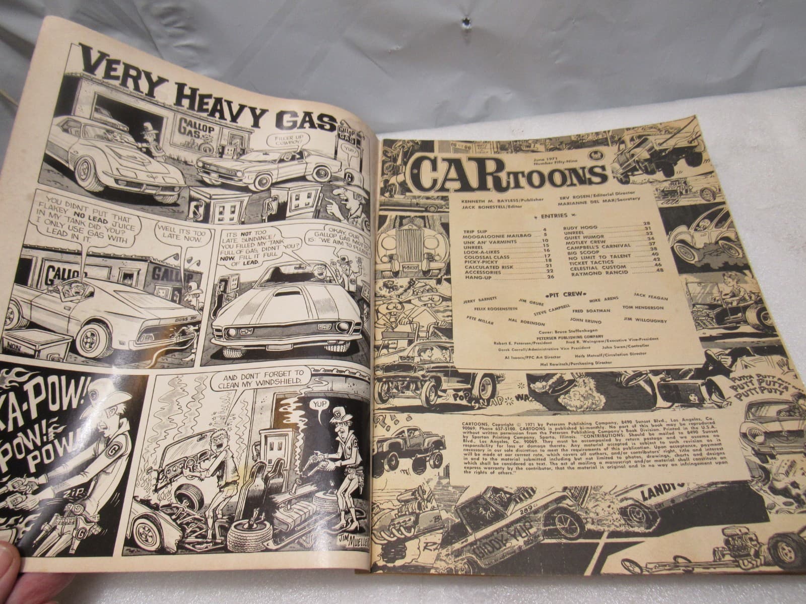 8 vtg Hot Rod Drag CAR Toons Cartoons /Hot Rod Show World Magazines 70's G37JJ - Thumbnail 9