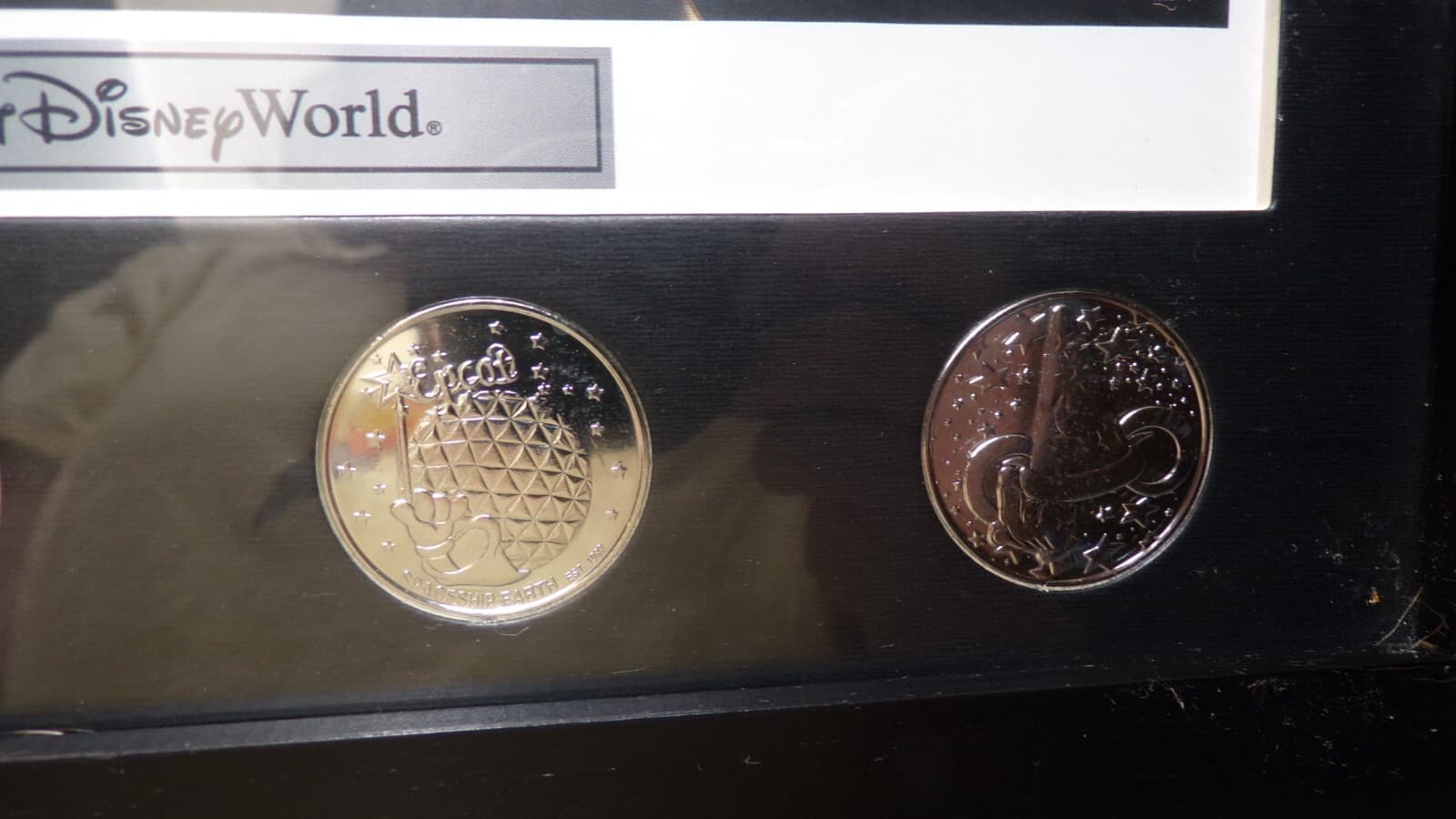 Walt Disney World Print With Coins Four Parks One World Art Picture Framed (N46M - Thumbnail 4
