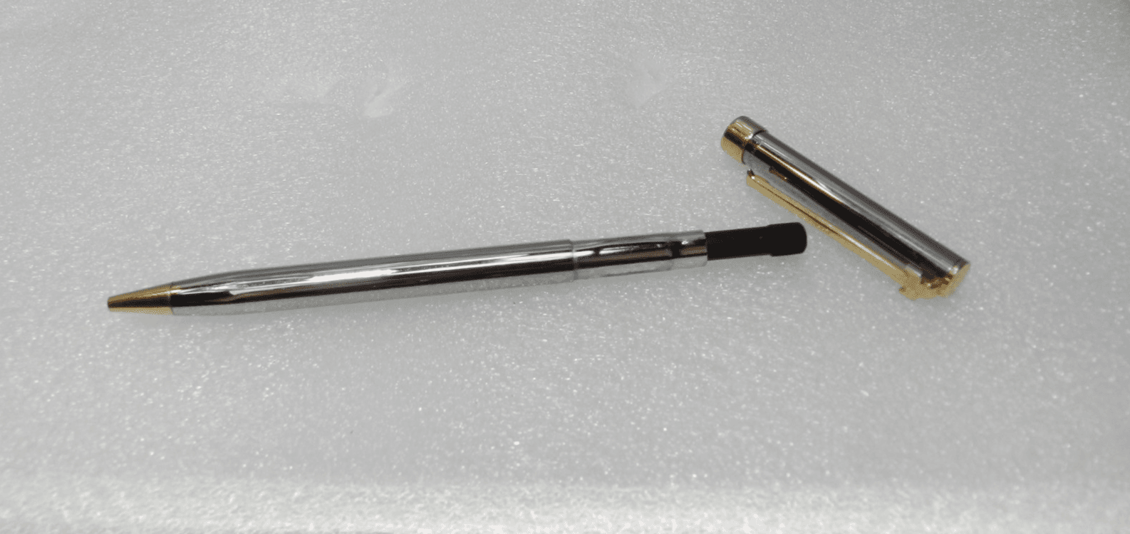 Tiffany Silver & Gold "T" Clip Ballpoint Pen (I61S) - Thumbnail 9