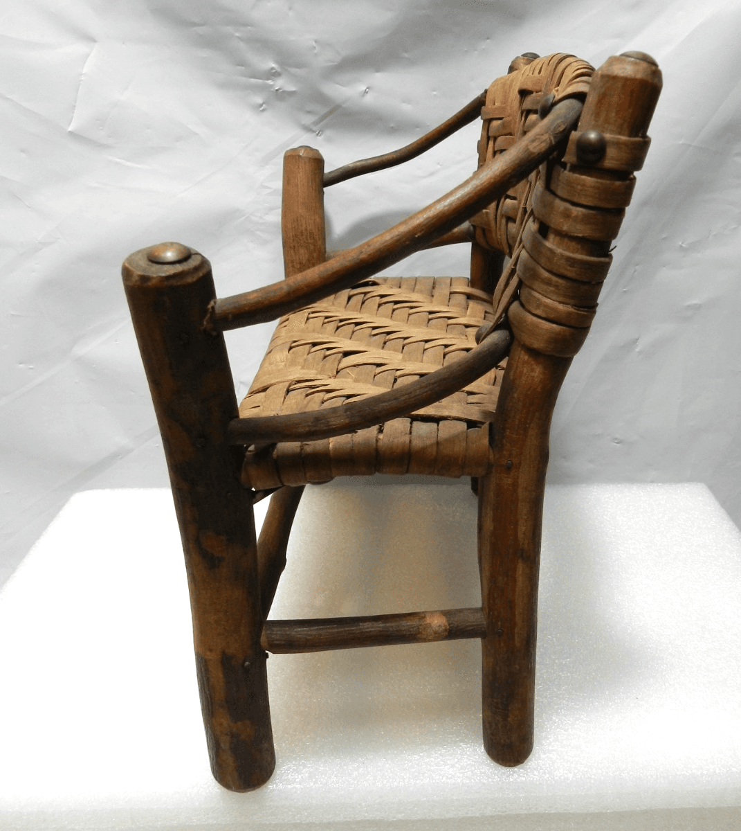 Adirondack / Old Hickory Bench Rocker & Arm Chair Miniature Doll Furniture I66S - Thumbnail 4
