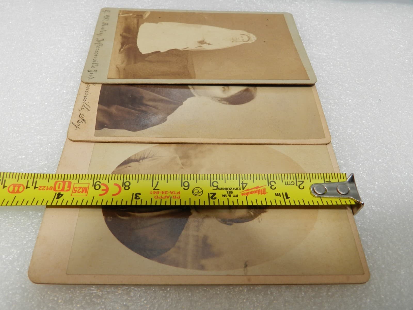 3 Antique Cabinet Card Photo Victorian Young Women Bride Indiana Kentucky (I62S) - Thumbnail 8