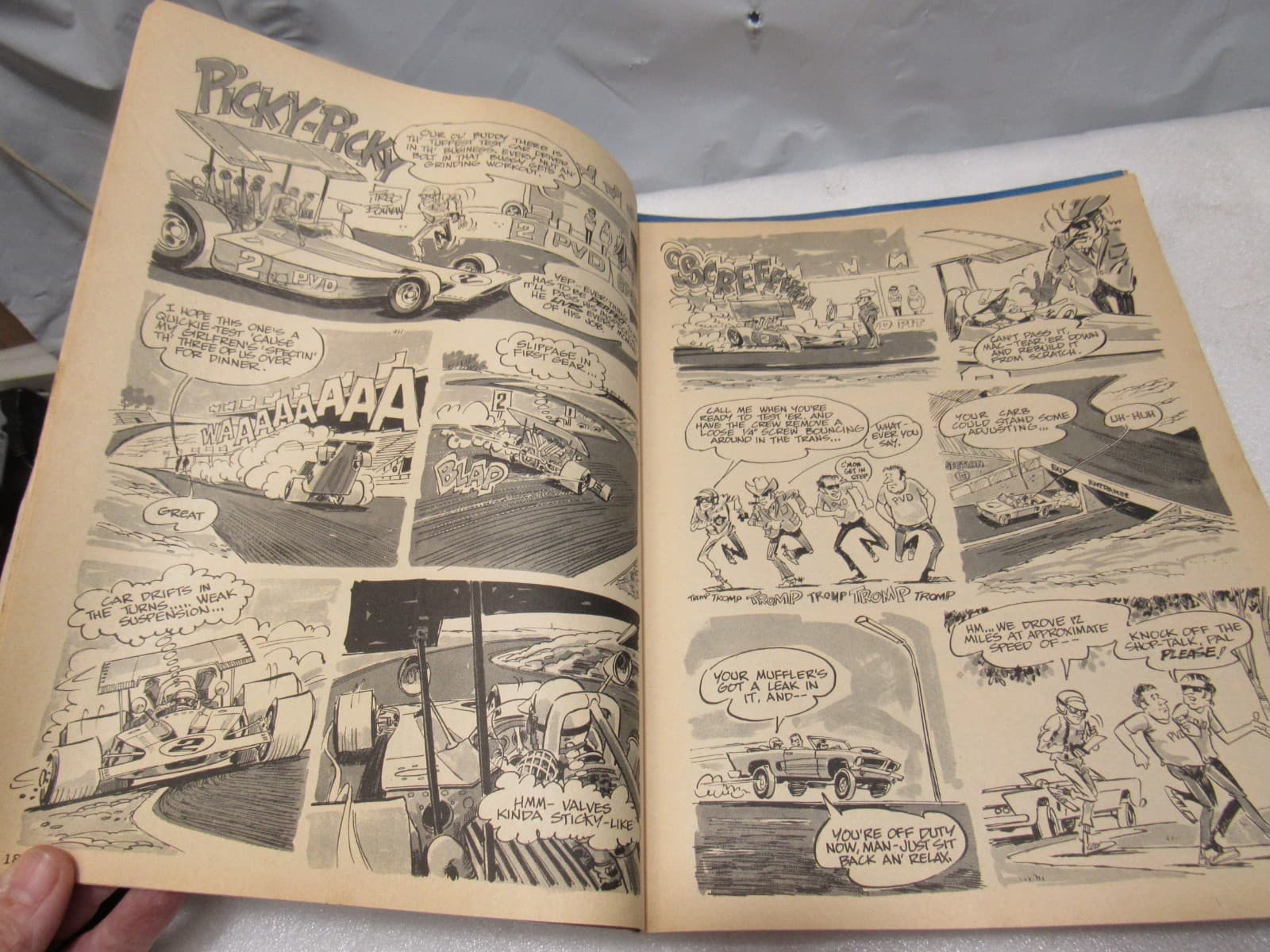 8 vtg Hot Rod Drag CAR Toons Cartoons /Hot Rod Show World Magazines 70's G37JJ - Thumbnail 10