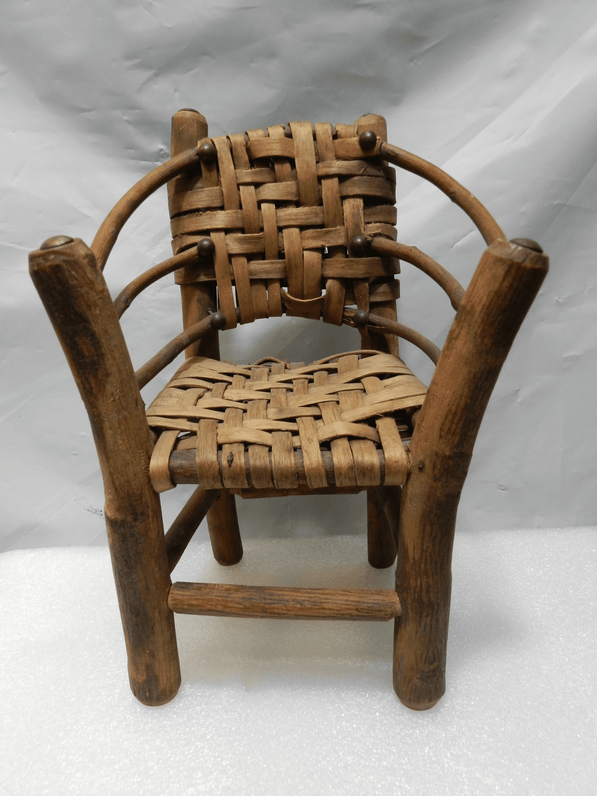 Adirondack / Old Hickory Bench Rocker & Arm Chair Miniature Doll Furniture I66S - Thumbnail 9