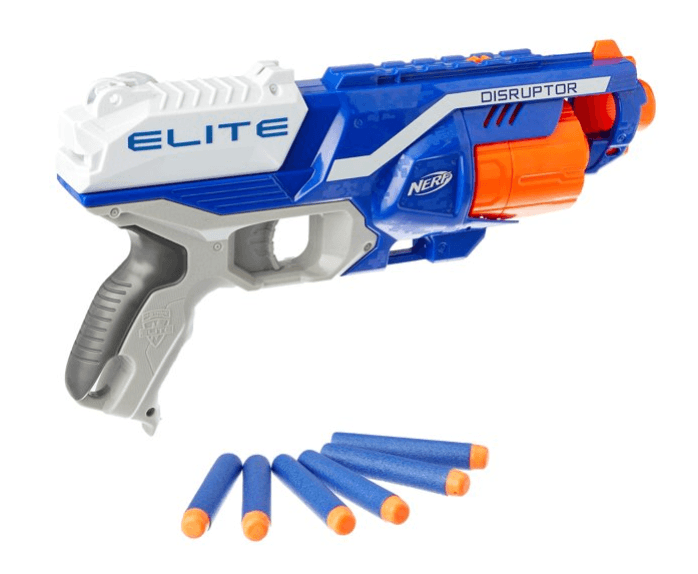 Nerf N-STRIKE Elite Disruptor 6-Dart Rotating Blaster Gun Toy NEW IN BOX (k) - Thumbnail 3