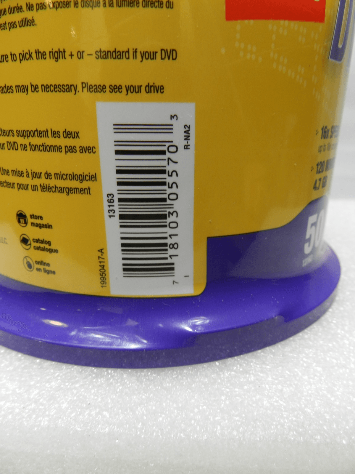 Staples DVD-R 4.7GB 16x Blank Recordable Discs 50 pack - New, Sealed (M22J) - Thumbnail 4