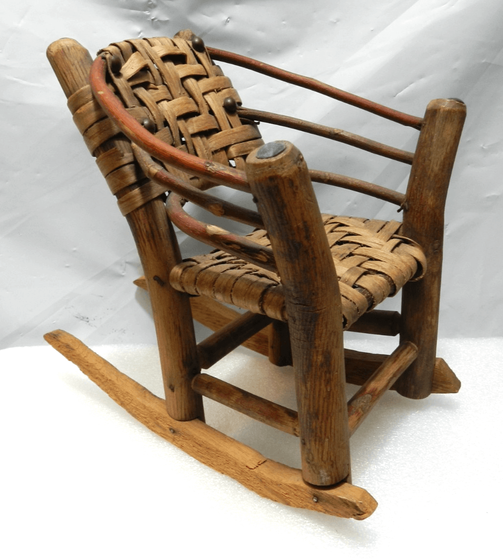 Adirondack / Old Hickory Bench Rocker & Arm Chair Miniature Doll Furniture I66S - Thumbnail 16