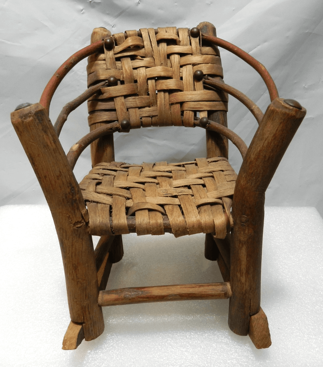 Adirondack / Old Hickory Bench Rocker & Arm Chair Miniature Doll Furniture I66S - Thumbnail 17