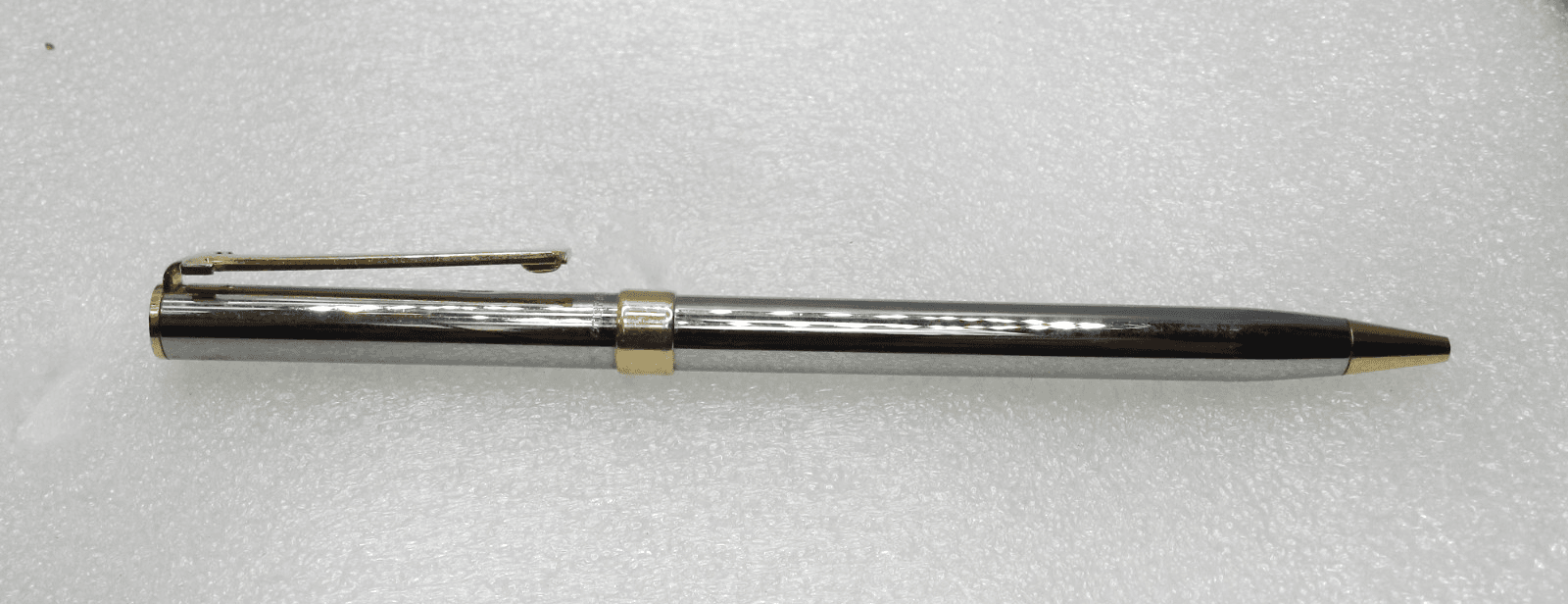 Tiffany Silver & Gold "T" Clip Ballpoint Pen (I61S) - Thumbnail 2