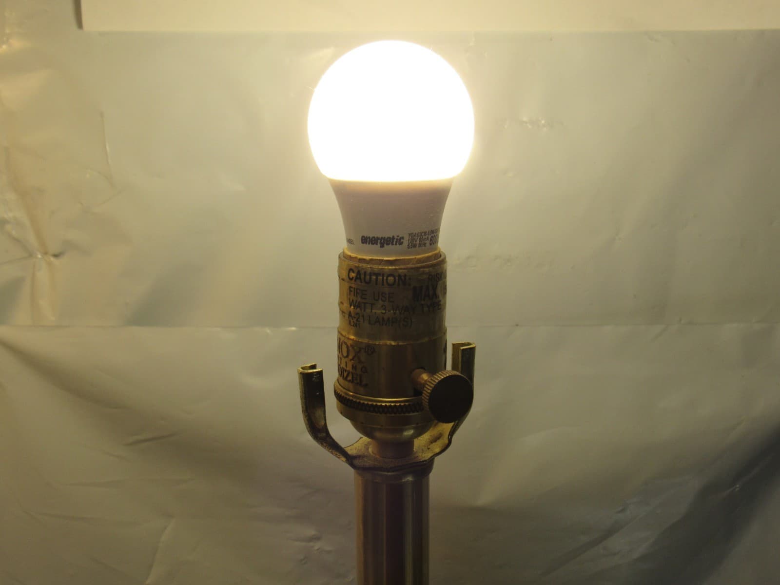 Rare LENOX QUOIZEL ATHENIAN TABLE LAMPS BRASS FINISH 30.5"H x 15"D 3 Way I75J - Thumbnail 17