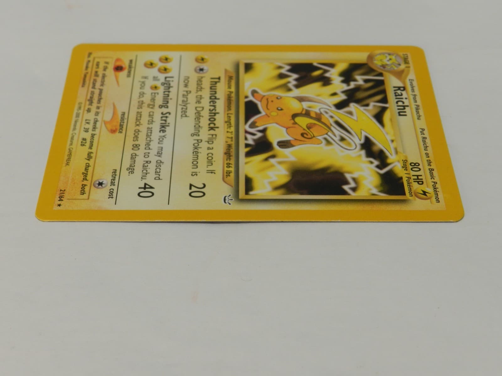3 Vintage 1999 Pokémon Pikachu 60/64 #4 / Richu Cards 21/61 Near Mint (X77JJ) - Thumbnail 5