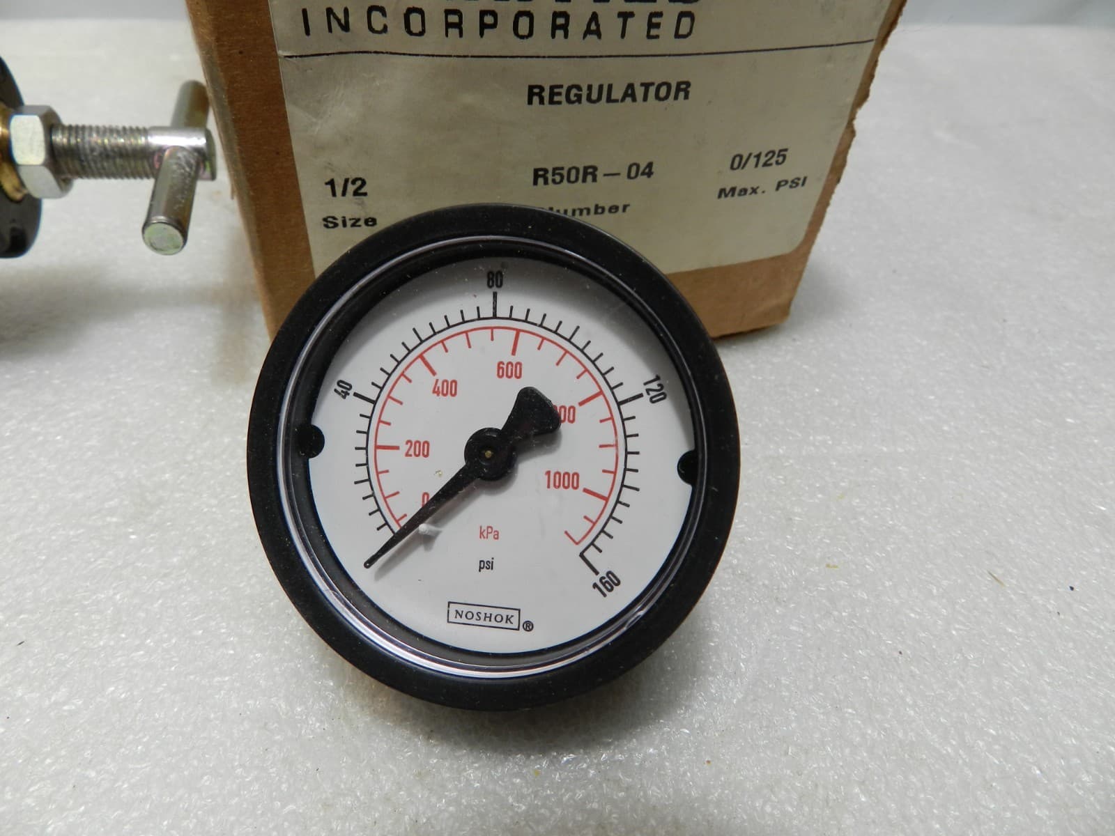 1/2 NPT Numatic R50R-04G Air High Flow Regulator W/Gauge Output Pressure 125 C30 - Thumbnail 8