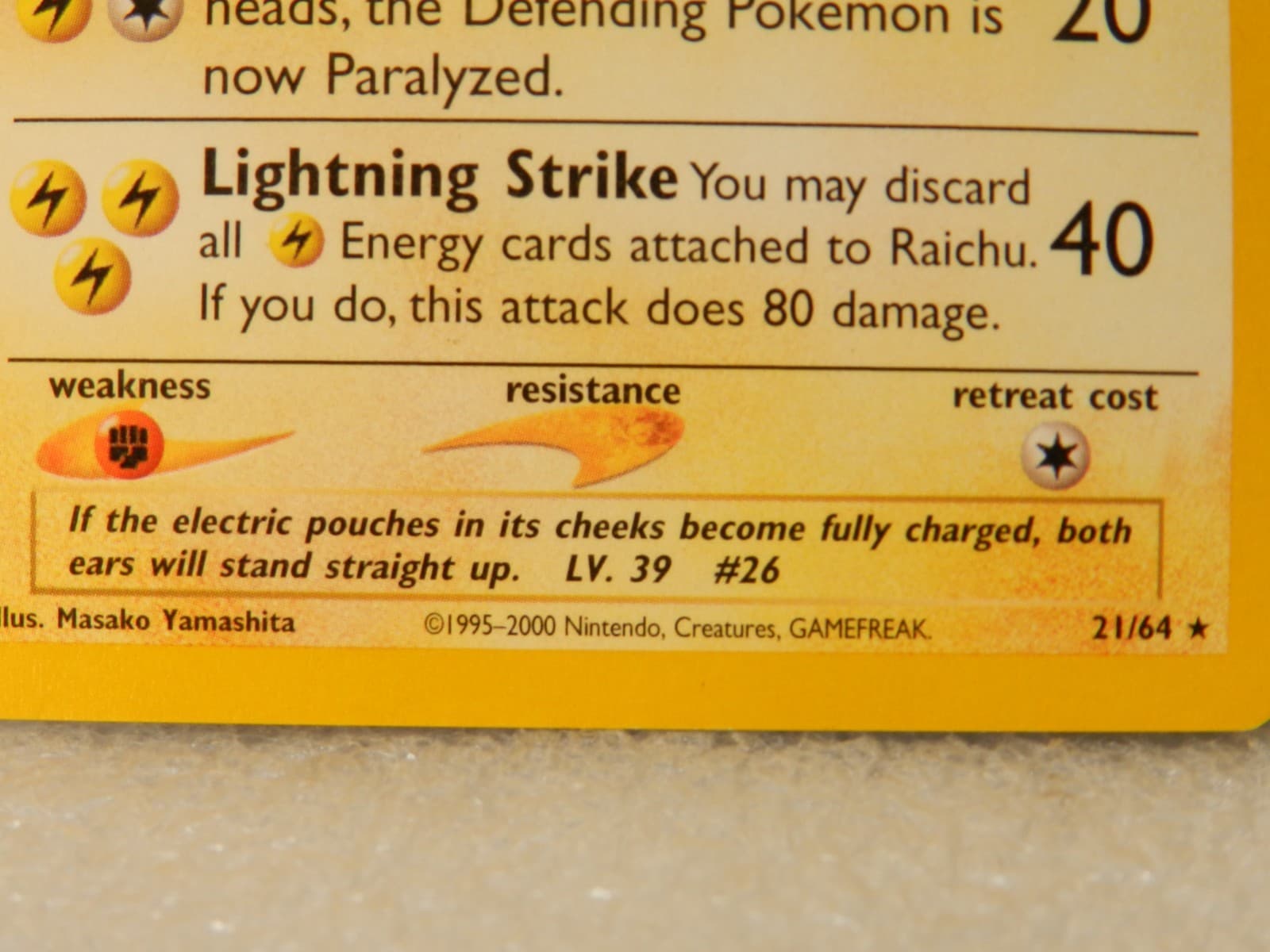3 Vintage 1999 Pokémon Pikachu 60/64 #4 / Richu Cards 21/61 Near Mint (X77JJ) - Thumbnail 8