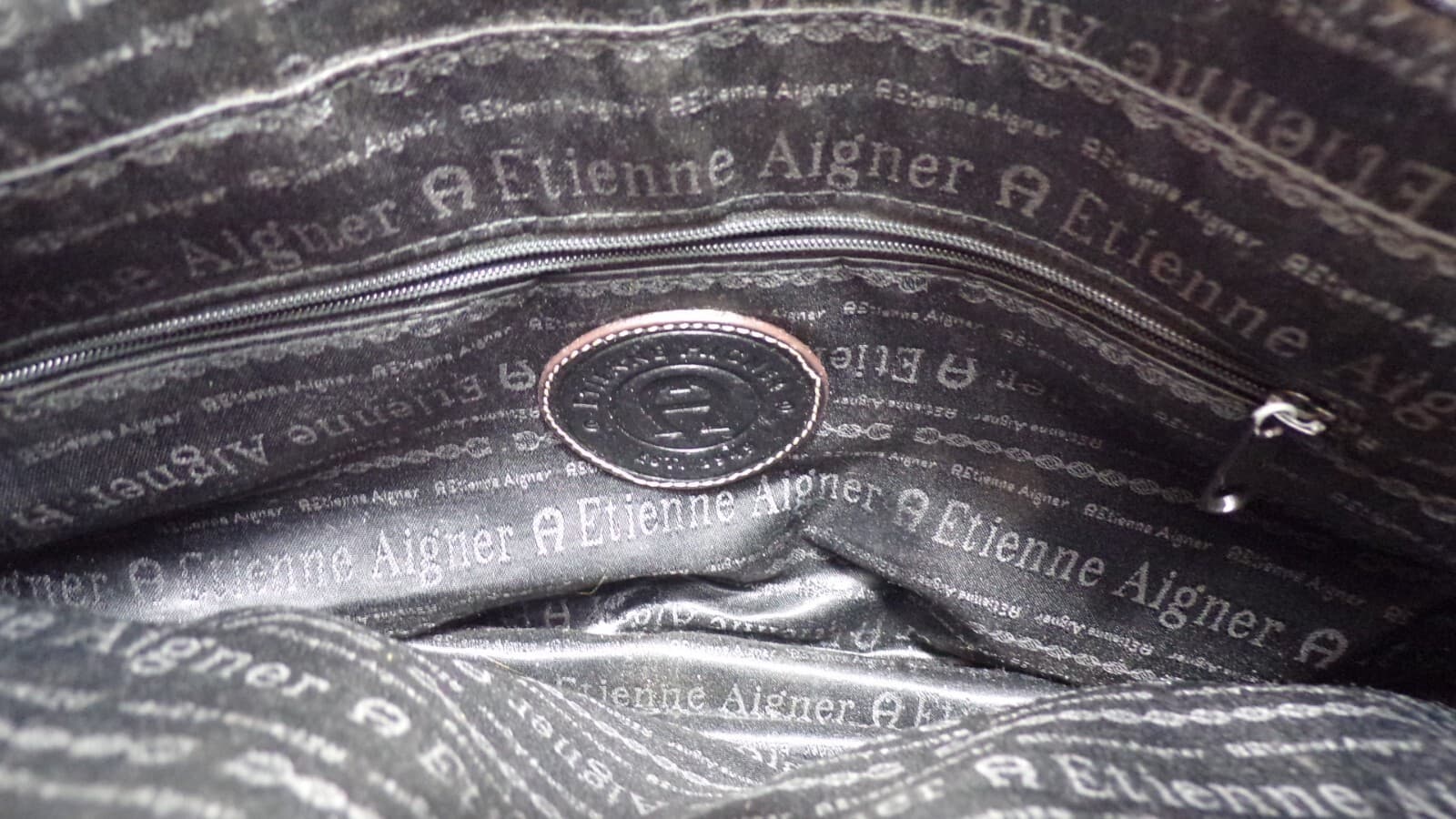 Eithan Aigner Black Pebbled Leather Shoulder Bag (N53K) - Thumbnail 7