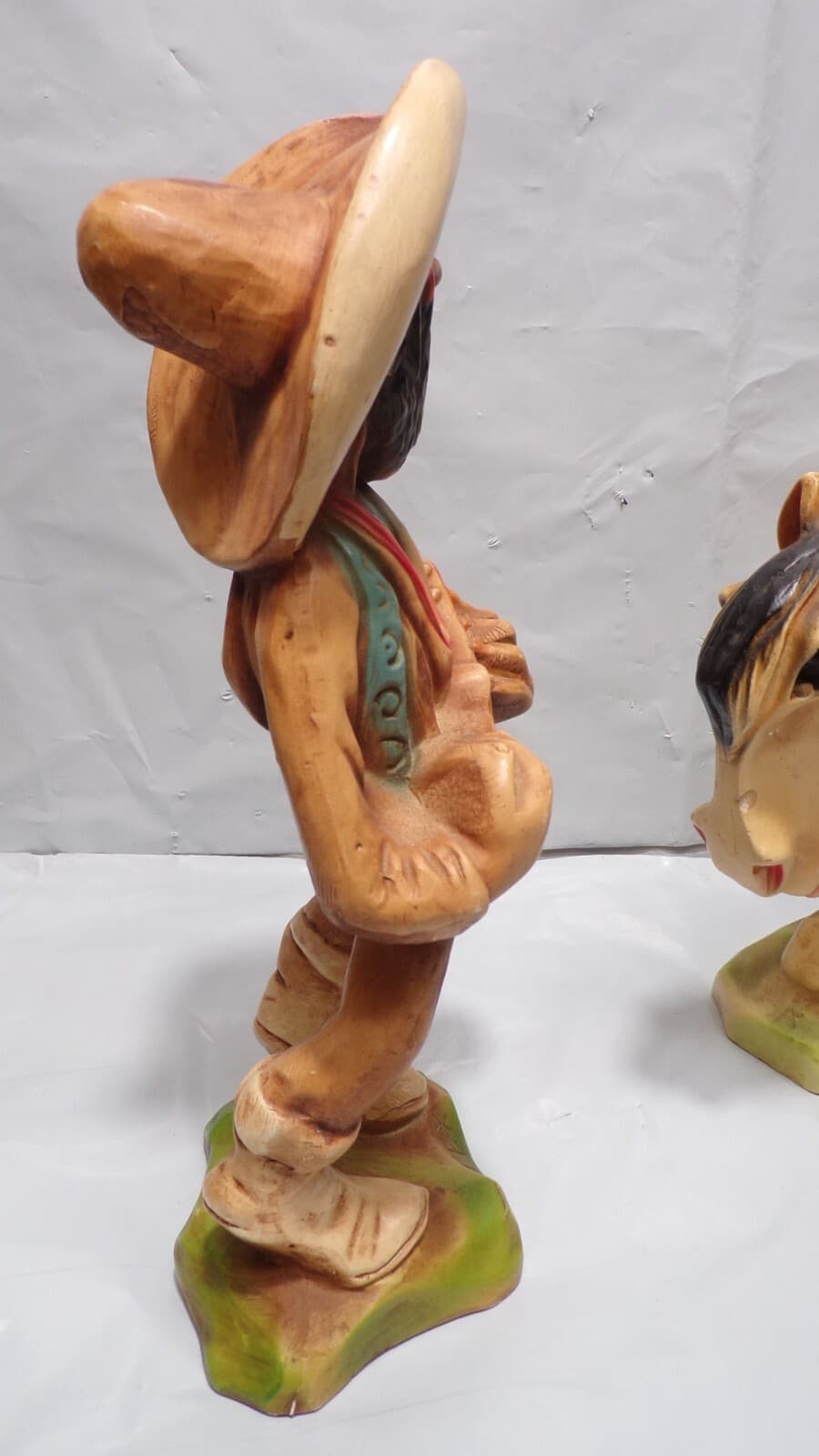 Vintage H.S. Anderson "Tex & Old Paint" Chalkwear Figures (N51J) - Thumbnail 5