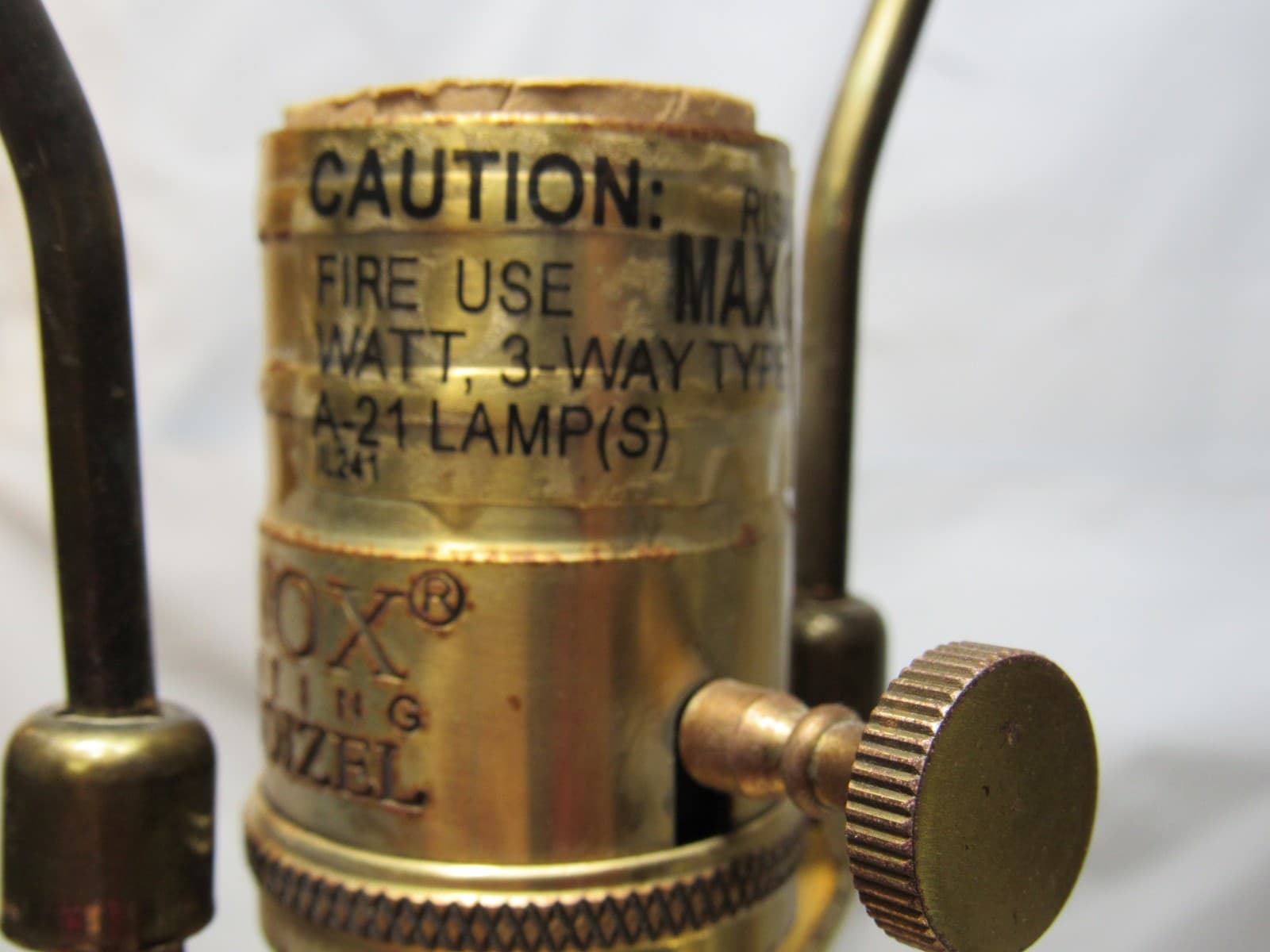 Rare LENOX QUOIZEL ATHENIAN TABLE LAMPS BRASS FINISH 30.5"H x 15"D 3 Way I75J - Thumbnail 15